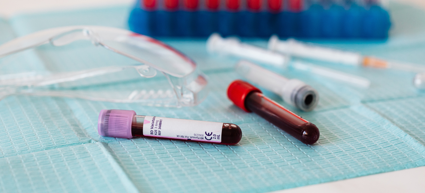 Análisis de compatibilidad para transfusión sanguínea: Determinación del grupo sanguíneo.